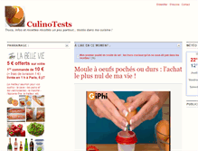 Tablet Screenshot of culinotests.fr